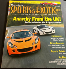 Hemmings Sports & Exotic Car Magazine Vol 1 Issue 6 - Lotus Bentley Fiat Subaru picture