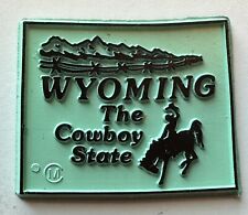 Vintage State Fridge Magnet  WYOMING THE COYBOY STATE picture