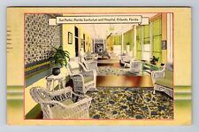 Orlando FL-Florida, Sun Parlor, FL Sanitarium & Hospital, Vintage Postcard picture