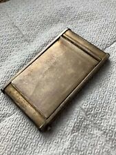 Antique 1930s USSR Powder Case Box Gilding Silver 875 Mirror Marked Collectibles picture