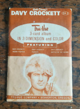 Walt Disney's Davy Crockett DA-3 Tru-Vue 3-card Album Vintage Printed in USA picture