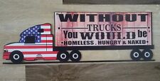 Vintage Style Funny Truck Driver Metal Sign Humorous Wall Decor for Man Caves picture