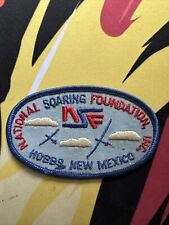 Vintage NATIONAL SOARING FOUNDATION Hobbs NEW MEXICO Patch (NSF) Nos picture