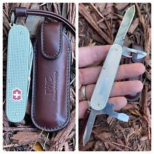 IWC Swiss Army Pocket Knife SAK by Victorinox w Leather Slip & Keychain Lanyard picture