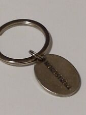 Silvertone Nordstrom Oval Small Keychain Tag picture