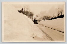 Postcard Michigan RPPC Copper Range R.R. Running Logging Railroad Car c1920-1945 picture