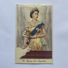 Her Majesty Queen Elizabeth II Postcard Posted 1957 picture