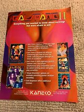 original 1993 ad 11-8 1/4” Gals Panic 2 II Kaneko Arcade Video GAME FLYER picture