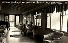 c1930's Northland Lodge Pelican Lake Orr Minnesota MN RPPC Photo Postcard picture