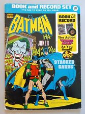 BATMAN, STACKED CARDS BOOK AND RECORD SET, POWER RECORDS, DC, BRONZE, 1975, PR27 picture