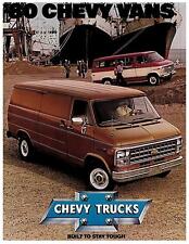 1980 Chevrolet Vans Factory Brochure-14 pages-Chevy Beauville Nomad 1979 1981 picture
