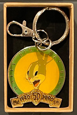 Bugs Bunny 50th Birthday 1940-1990 Keychain with Lobster Claw Clasp and Gift Box picture