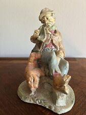 Vintage Nature Craft Figurine Naughty, Naughty Old Man With Dog picture
