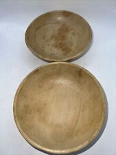 Two Vintage Woodware 6”x2” Bowls- Hand Made Japan picture