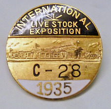 1935 International Live Stock Exposition Enamel Pin C-28 picture
