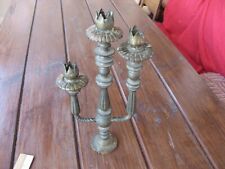 Vintage beautiful heavy bronze candlestick for 3 candles picture