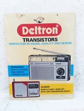 Vintage Old Rare Penasonic Deltron Transistors Adv. Bakelite Made Sign Board picture
