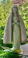 Rare Vintage  1954 Goebel Praying Mary Statue Ornate Rose Mantel picture