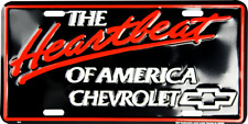 The Heartbeat Of America Emblem Embossed Metal License Plate Sign picture