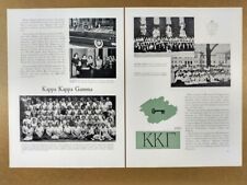 1951 Kappa Kappa Gamma Sorority Northwestern University 2 page clipping picture