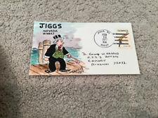 1977 JIGGS Nevada: Signed FOLK ART WATERCOLOR Postal Cover GEORGE HARROD picture