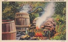 Making Moonshine (Mountain Dew) in Kentucky, 1937 --POSTCARD picture