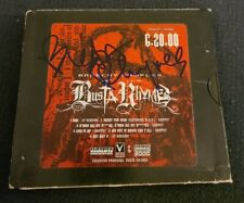 BUSTA RHYMES SIGNED ANARCHY CD SAMPLER BREAK YO NECK W/COA+PROOF RARE WOW picture