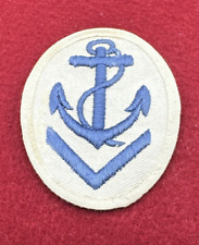 WWII/2 German Navy CPO blue on white with single blue chevron for the summer picture