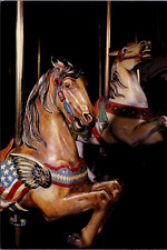 Hand Carved Wooden 1913 Carousel Horses Herschell Spillman Carousel Dearborn MI picture