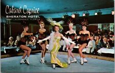 1950s Fort Lauderdale, Florida Postcard CABARET CAPRICE Sheraton Hotel Showgirls picture