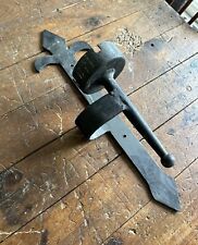 Vintage Wrought Iron Candle Holder Wall Sconce Medieval Gothic Brutalist Rustic picture