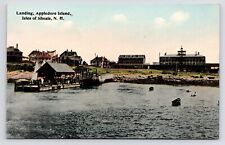 c1907~Appledore Island Landing~Isle of Shoals~Kittery Maine ME~Antique Postcard picture