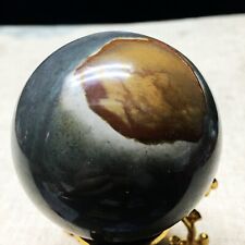 53mm Natural Petrified Wood Crystal Ball Fossil Polished Sphere Specimen 206g picture