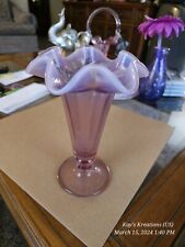 Fenton Glass Vase(Pink) picture