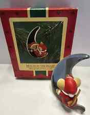 HALLMARK Christmas Ornament MOUSE IN THE MOON 1986 New In Box picture