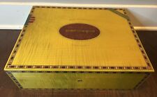 Elie Bleu Humidor Habana 200 Count Made In Paris Excellent Condition Rare Color picture