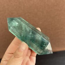 0.35LB Natural Fluorite Quartz Obelisk Crystal Wand Double Point Healing G3975 picture