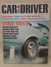 Car and Driver September 1968 Street Racing Tire Test Firestone Goodyear Dunlop picture