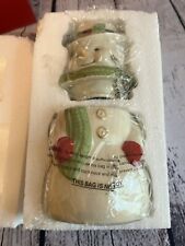 Lenox Snowman Treat Jar 7” NIB picture