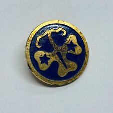 Vintage 1960s Girl Scout World Association Trefoil Lapel Pin Button 22 picture