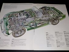 INSIDE VIEW ~ Triumph TR3 Illustrated Car Collectible Spec Article Print picture