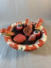 Bowl of Gory Soup Halloween prop Latex Circus Chop Shop Body Parts Eyes Finger picture