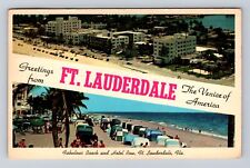 Fort Lauderdale FL-Florida, General Banner Greetings, Vintage c1964 Postcard picture