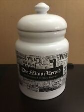Vintage 2003 THE MIAMI HERALD NEWSPAPER CANISTER JAR - Commemorative Century picture