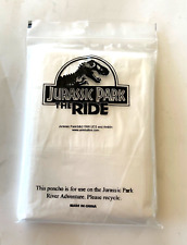 Jurassic Park The Ride 1998 Plastic Poncho NEW Clear Unused. picture