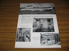 1954 Magazine Photo Oceanic 60 Model Fairform Flyer Yacht Boat picture