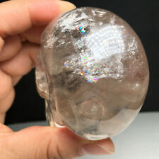  287g Awesome Natural Crystal  Quartz Skull Healing Carving, Rainbow, Delicacy picture