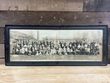 Antique 1920’s Framed Photo “Traction Company Employees” By Brown Studio picture