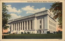 Historical Society Museum Oklahoma City Oklahoma ~ 1930s linen postcard picture
