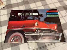 Vintage 1955 MERCURY 10 New Models sales brochure fold out poster - Montclair picture